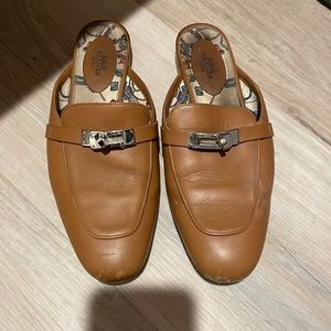 Hermes slip on mules